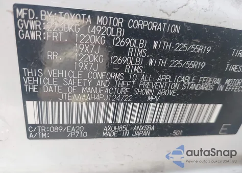 2023 Toyota Venza Limited from USA, damaged, VIN JTEAAAAH4PJ124722